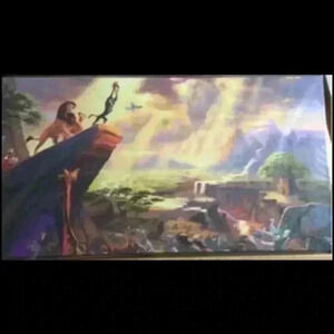 Thomas Kinkade Lion King 16x31 Canvas